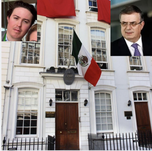 Hijo de Ebrard vivió en la embajada de México en Londres con cargo al erario